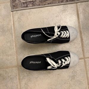 Jeffrey Campbell Black and White Casual Shoes